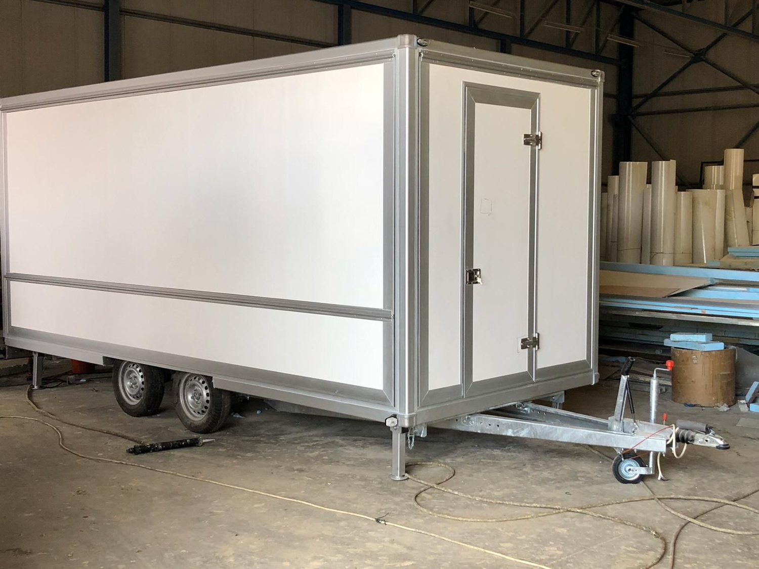 A finished insulated body inside the Ereste Star production hall